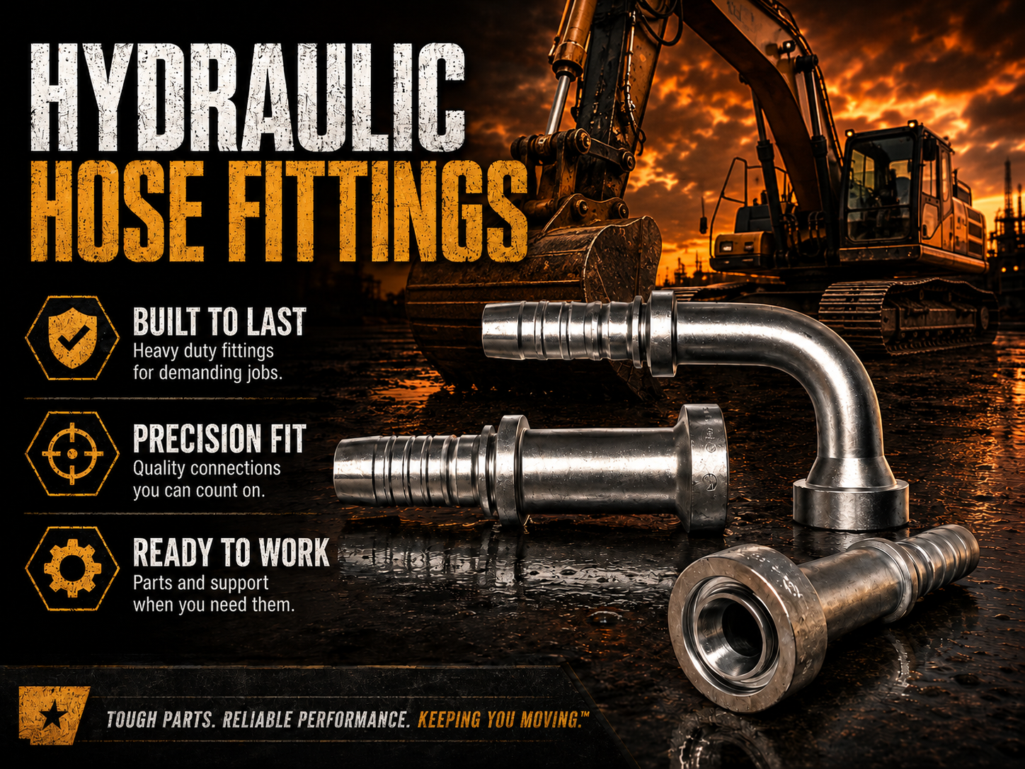 Hydraulic hose fittings