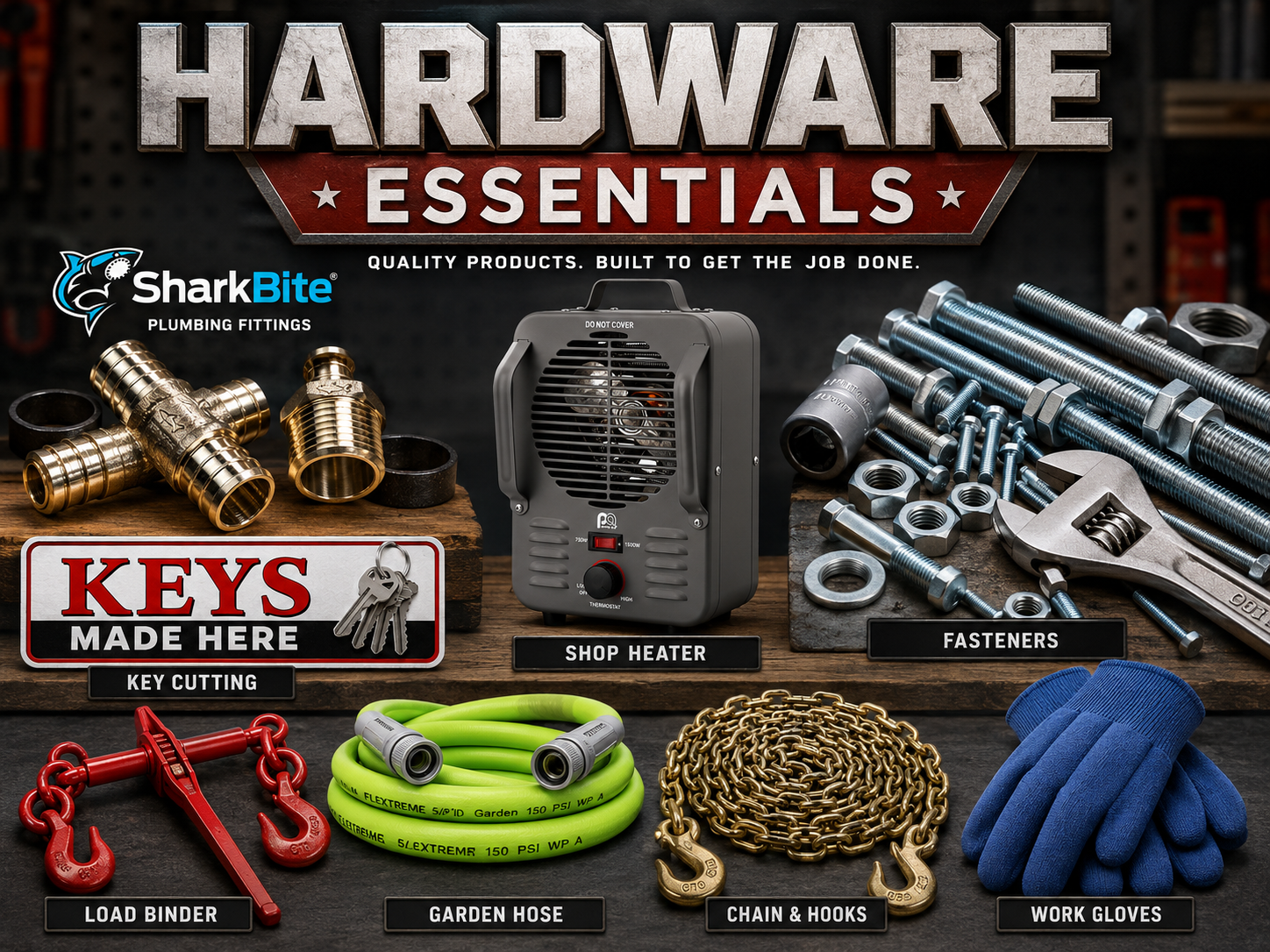 Hardware essentials at Faulkner Auto