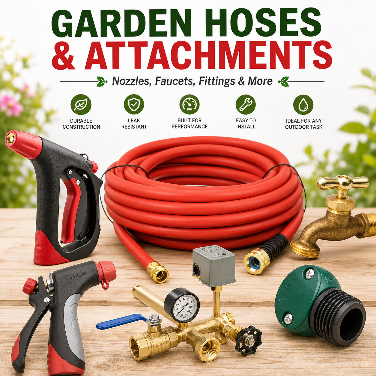 Garden hoses and attachments