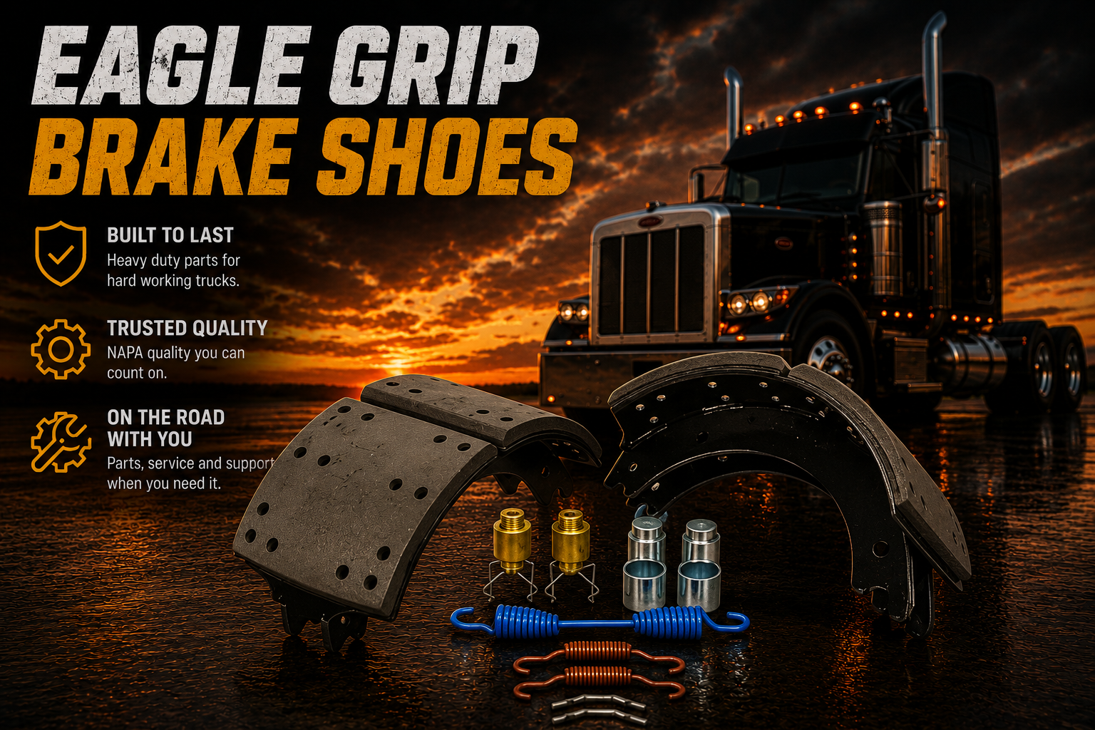 Eagle Grip heavy duty brake shoe kit